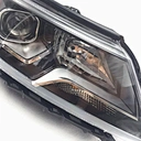 Original Geely front headlamp with chrome housing and lens genuine